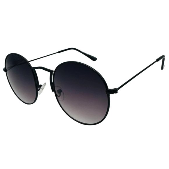 9308 | Black Lens Circle Sunglasses - Picture 2 of 5